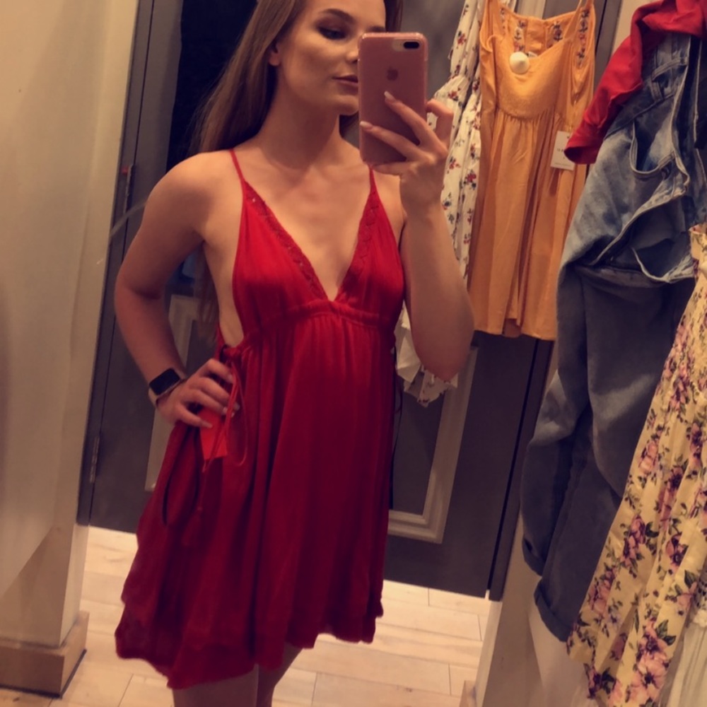 Pretty Forever 21 red mini dress w tags!